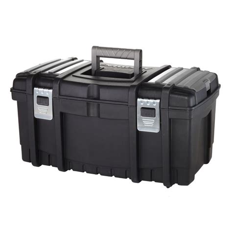 husky 22 in tool box with new metal latches|husky tool box at home depot.